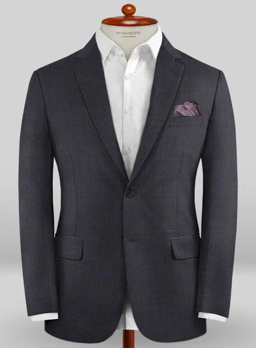 Caccioppoli Sun Dream Folli Gray Wool Silk Suit