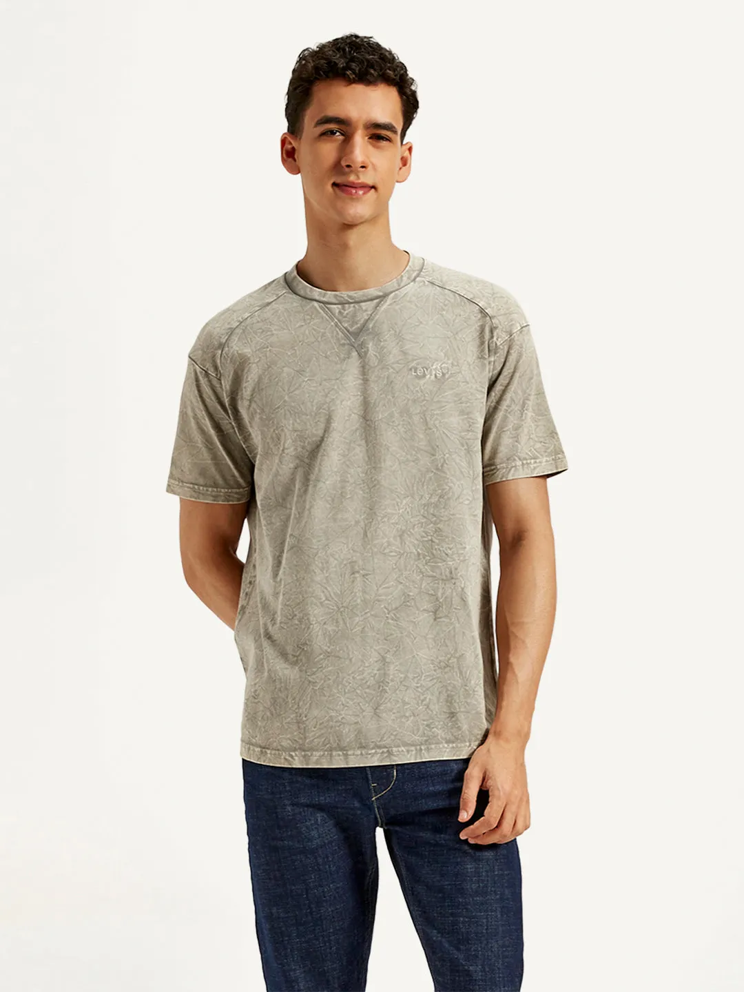 Men's Washed Crew Neck T-Shirt