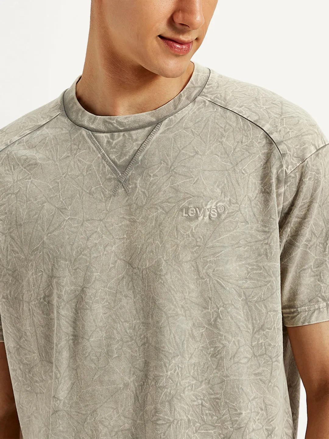 Men's Washed Crew Neck T-Shirt