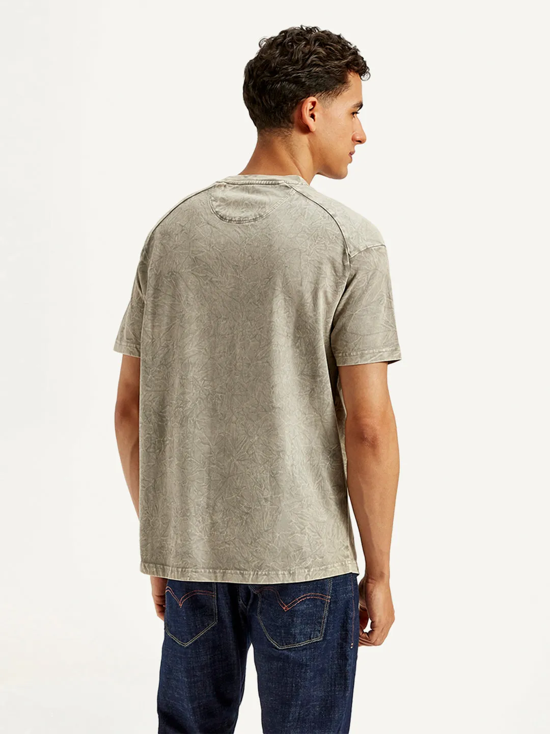 Men's Washed Crew Neck T-Shirt